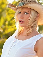 Hayden Hawkens goes for a swim