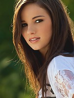 Madison Morgan strips in the shining sunlight