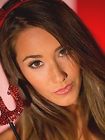 Eva Lovia eats some Halloween treats