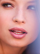 Alyssa Branch pulls down her teal panties