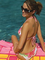 Paris Parker - Swimming Pool Strip Tease