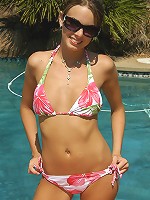 Paris Parker - Swimming Pool Strip Tease