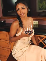 Petite and elegant Neela from All Over 30 spreads open her pussy