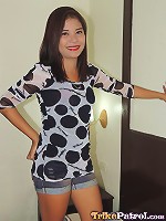 Shy Filipina reveals thick bush before getting poked hard