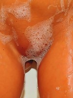 Ava Dawn covers the goods with bubbles!