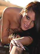 Talia Shepard gets naked on the train tracks!