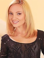 Stunning blonde strips and spreads on stairs - Natie - Stunning blonde strips on stairs