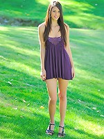 Tiffany in the park going topless