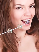 Nedda A takes her beads, and embeds them deep into her tight vagina