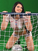 Naked USA fan Roxy Panther