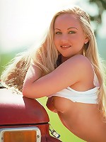 Jessica likes to get naughty in the back of her truck