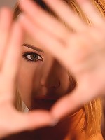 Lexi Belle pulls down her moist pink panties