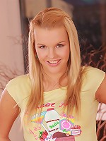 Babelicious.com (Pics) - Mia - Mia strips her yellow lingerie and shows off tight pussy