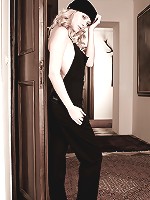 Pervert Babe sucks on a hard cock