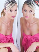 Naked Teen Babe plays wih her new toy