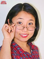 Cute student with a perfect 33-23-33 figure!