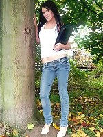 Tiffany gets hot and horny and plays with her rough toy