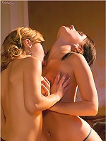 Peach enjoying her lesbian friend