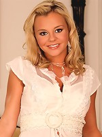 Bree Olsen in her bed